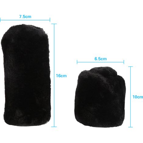Ensemble de housse de frein à main de voiture en peluche, housse de frein à main de voiture, ensemble d'engrenages (1/5)