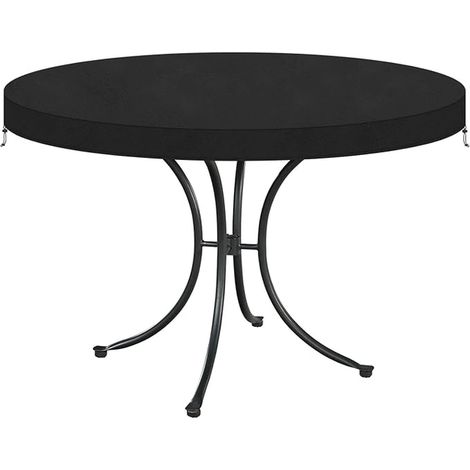 Round Outdoor Garden Table Cover – Waterproof Anti-UV Oxford Fabric Tarpaulin – Protection Diameter 152 x 10 cm (1/5)