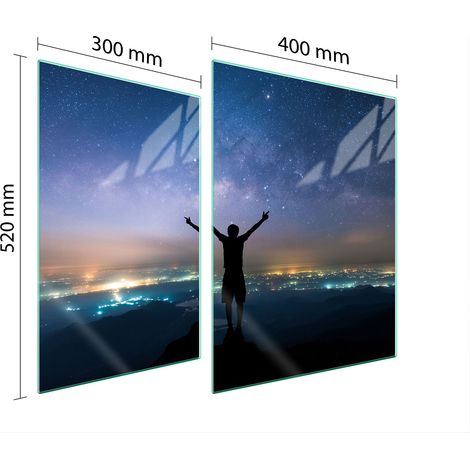 PLACA PROTECTORA DE VIDRIO PARA ESTUFA 70x52 ESTRELLAS (1/5)