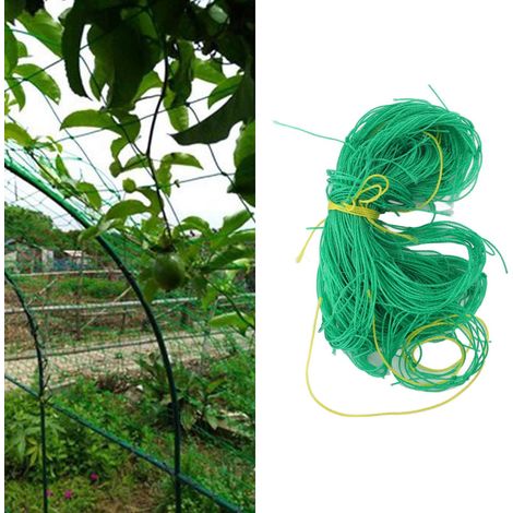 Malla de soporte de PE para plantas de 1,8 x 1,8 m, enrejado de jardín para cucurbitáceas y crisantemos. (1/5)