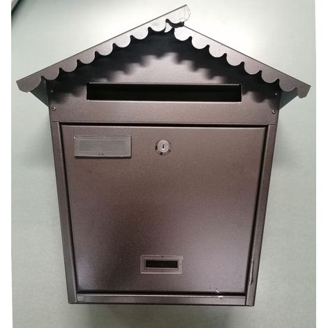 MILLE - CASSETTA POSTALE CM 36X13X38H INFERRO VERNICIATO ANTRACITE