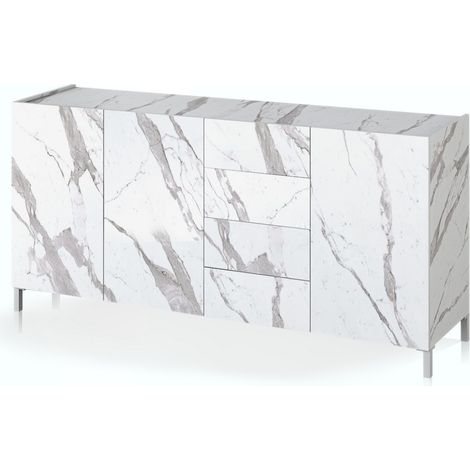 madia grande DURHAM WHITE MARBLE