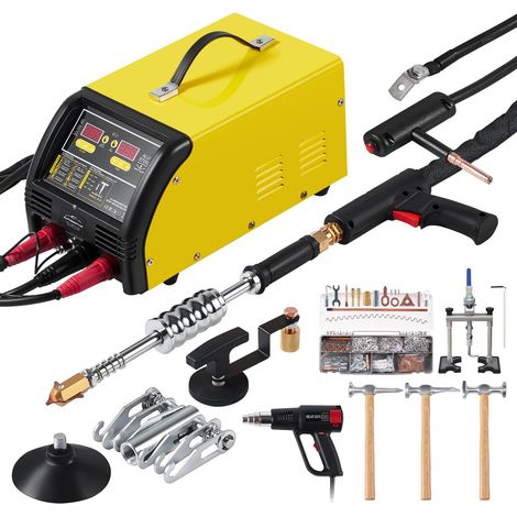 Bruleur à souder par points Pro Dual Deluxe AL/Fe, kit de réparation de tôles auto, 5KW, modes auto/manuel, 10 réglages, pour acier et aluminium. (1/5)