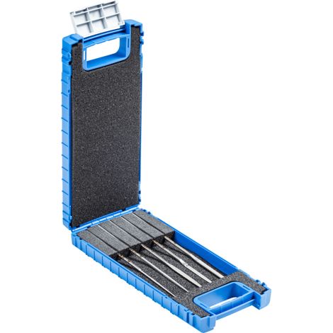 PFERD TOOLS Diamant-Hemmungsfeilen-Set 5-tlg. 140mm D25 (fein) für kl. Geometrien harter Werkstoffe
