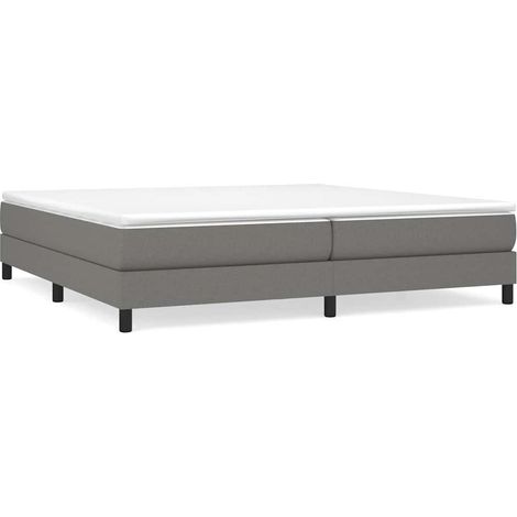 Maison Exclusive - Boxspringbettgestell Dunkelgrau 200x200 cm Sto (1/5)
