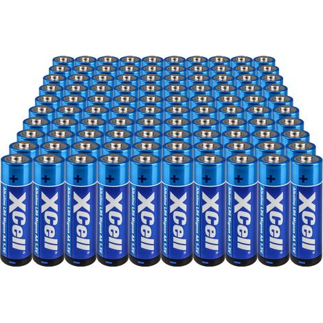 100x XCell AA LR6 Mignon Super Alkaline Batterie (1/5)