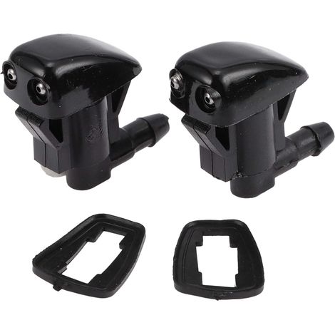 2Pcs Washer Nozzle For Corolla 2005-2008 Front Windshield Spray Nozzles Jet No.8538112280 Plastic Black (1/5)