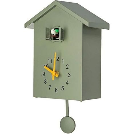 Horloge Murale de Style scandinave Horloge Coucou par la fenêtre Petite Horloge horaire d'oiseaux adapté pour Un Usage Domestique (1/3)