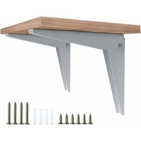 Support mural pliable, supports d'étagère, supports d'étagère, support pliable en métal, support de garage, étagère de bricolage, support d'étagère BlConsole (1/5)