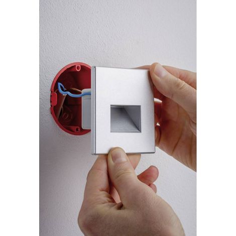 Paulmann – Spot encastrable LED 1.1 W blanc chaud – Diffusion indirecte – Montage mural – Chrome mat – Pour salon, chambre, cuisine