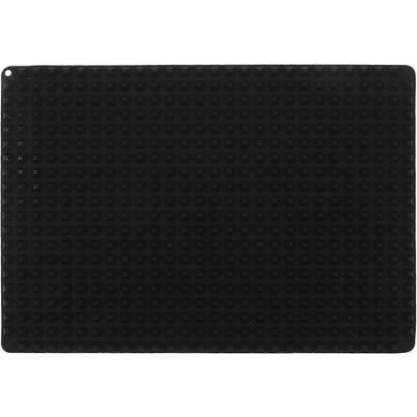 Tapis de cuisson antiadhésif : Feuilles de cuisson en silicone résistantes à la chaleur pour barbecue et four - Tapis de cuisson réutilisable pour friteuse à air chaud, four et grille-pain (1/2)