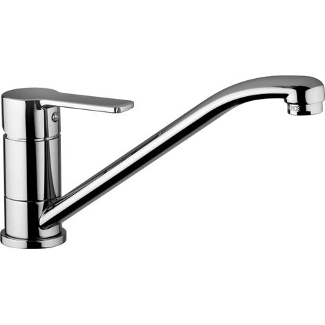 Miscelatore lavello monocomando con canna orientabile Paffoni serie Red RED182TCR Cromato - Ottone (1/2)