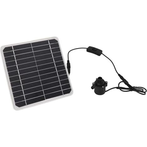 Pompe de Fontaine à Eau à Panneau Solaire, Pompe à Eau à énergie Solaire 50 W, Kit de Panneau Solaire, Fonctionnement 24 Heures sur 24, Kit de Pompe de Fontaine à Eau à Panneau