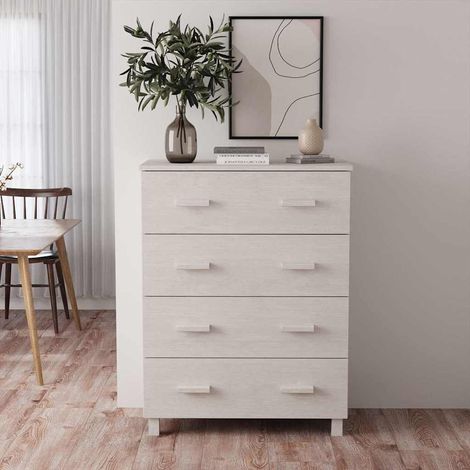 Aparador HAMAR madera maciza de pino blanco 79x40x103,5 cm (1/4)