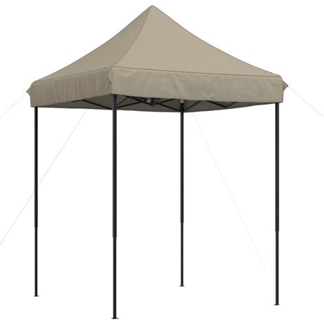 Tonnelle de jardin,Tente de réception pliable escamotable taupe 200x200x306 cm CFW63969 (1/5)