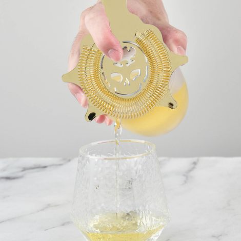 Bac à glaçons en acier inoxydable 304 en forme de tête de diable, cuillère à glaçons, séparateur de glace, doré (1/5)