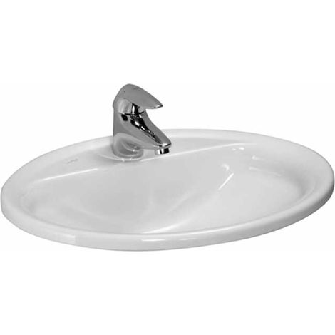 LAUFEN PRO B Einbauwaschtisch, 1 Hahnloch, mit Überlauf, (1/5)