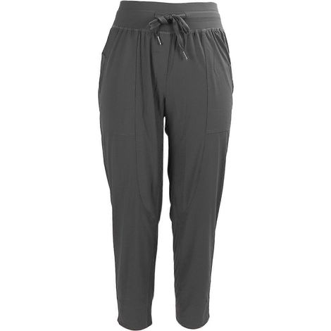 Damen Fitness Jogginghose, waschbar, weich, atmungsaktiv, mit Kordelzug, ideal zum Laufen und für Outdoor-Aktivitäten (Grau LYMMR) (1/5)