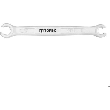 Clé Polygonale Semi-Ouverte - 8 mm Et 10 mm - Pour Conduites De Frein Et Hydrauliques - Acier Chrome-Vanadium - Lot De 2