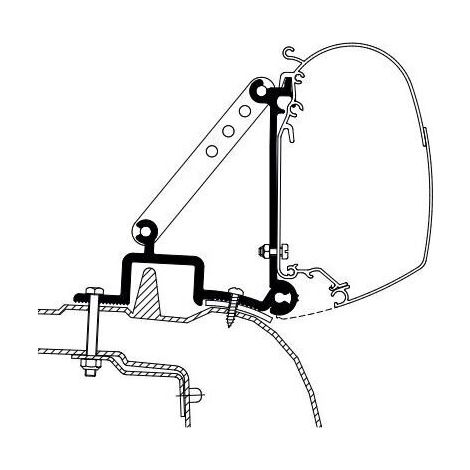 Adaptateur De Stores Renault Master 98 à 2010 - Thule (1/2)