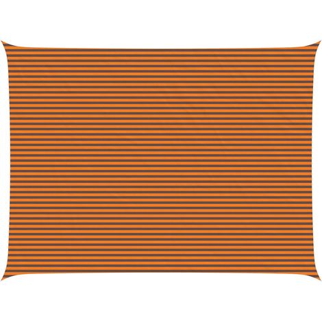 Toldo Vela de Sombra Naranja y Marrón 8 x 6 m vidaXL