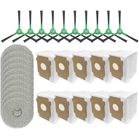Zubehör und Ersatzteile für iRobot Roomba Plus 405 Combo / 505 Combo: Seitenbürste, Reinigungstuch und Staubbeutel