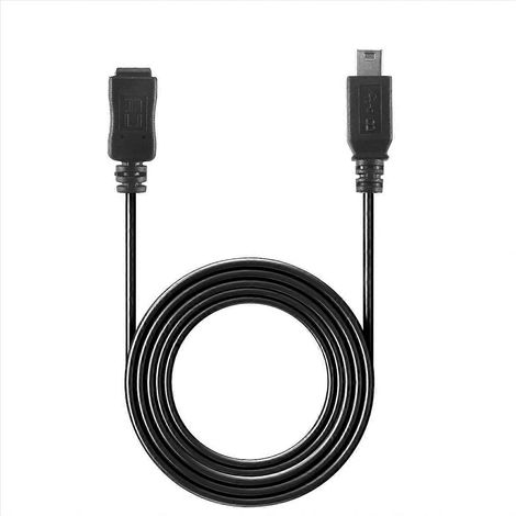 Adaptateur de câble d'extension Mini USB B 5 broches mâle vers femelle de 1,5 m, noir (1/5)