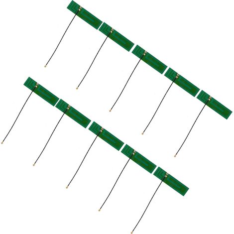 10 Stück IPEX Grüne Innenantennen, stabile Übertragung, große Reichweite, hohe Leistung, Oxidationsbeständigkeit (1/5)