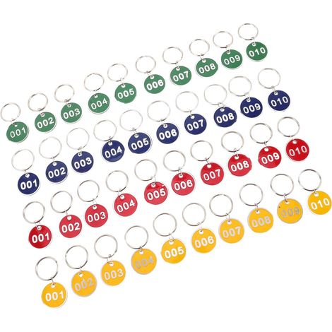 Numéros de suspension en aluminium avec anneaux de fixation (1/5)