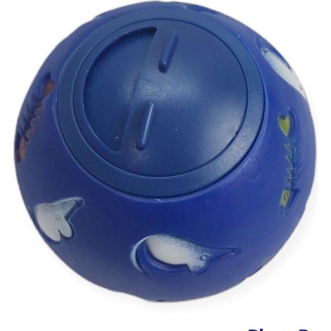 Balle distributrice de friandises pour chats  ø 7.5 cm, bleu - animallparadise