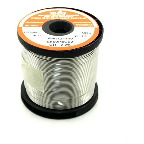 ESTAÑO TRIMETAL 1mm. 60/38/2 MBO Carrete 500gr
