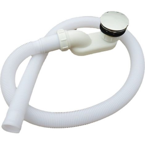 Bonde de baignoire avec raccords à ressort entièrement en cuivre, pédale anti-odeurs, baignoire multifonctions, baignoire, baignoire en bois, tuyau de vidange à l'ancienne (1/5)