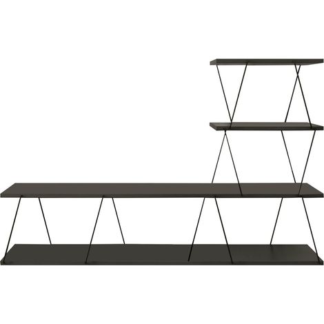 Meuble TV 3 niveaux design minimaliste VICTOR (1/5)