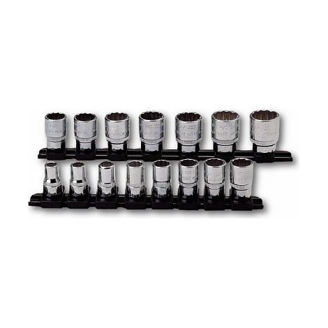 USAG 235 1/2" N/S15 U02359225 SERIE DI 15 CHIAVI A BUSSOLA POLIGONALI