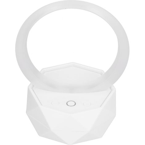 Enceinte Bluetooth avec veilleuse, enceinte Bluetooth intelligente sans fil sept couleurs, blanche, cadeau idéal pour la maison. (1/5)