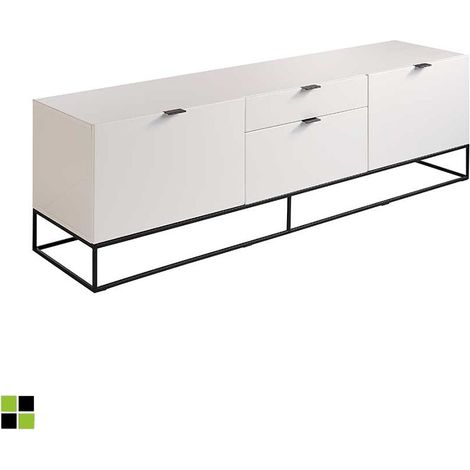 MOMMA HOME Módulo de televisión diseño Blanco, modelo Mascate, Medidas 180 x 45 x 53H cm (1/5)