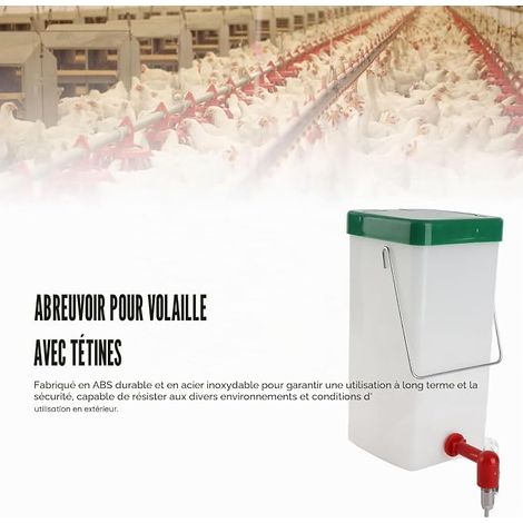 Chicken Nipple Drinker, Outdoor Hanging Poultry Nipple Drinker (1/4)