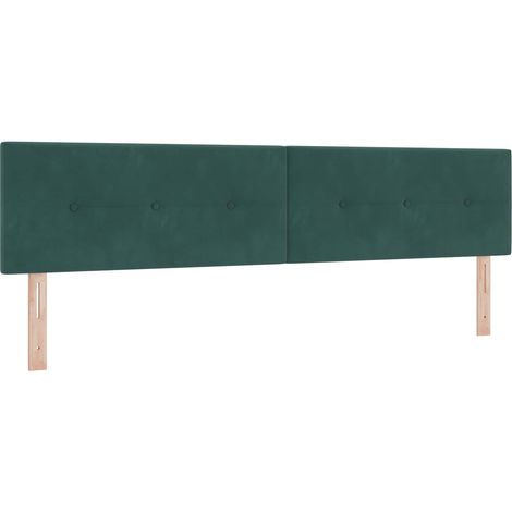 Maison Exclusive - Testiera LED con strisce LED Verde 200 cm Velluto