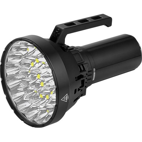 MS32 200000 Lumens Lampe Torche Militaire, USB-C Rechargeable 32000mAh, Projecteur LED XHP70.2 IP56 Etanche pour Randonnée Sauvetage Urgence (1/5)
