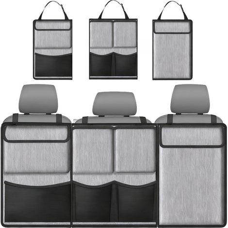 Organisateur de coffre de voiture pliable et étanche, gris (1/5)