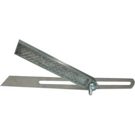 SQUADRA FALSA REGOLABILE ASTA ACCIAIO 250 MM