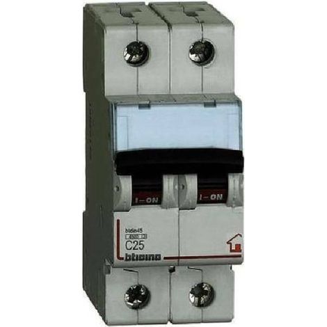 BTICINO FC820C25 - Interruttore magnetotermico modulare BTDIN-RS 2P - 4500 - C25 - curva C