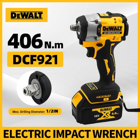 DEWALT DCF921 Chiave a percussione senza fili 18V XR, solo macchina senza batteria e caricabatterie, per ristrutturazione casa e montaggio strutture metalliche in terrazza (1/5)
