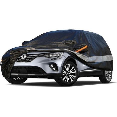Autoabdeckung 10 Schichten Wasserdicht Atmungsaktiv für Renault Captur (2013-2023) Schwarz (1/5)
