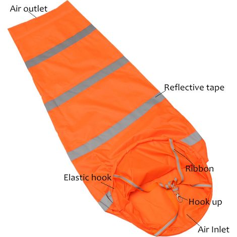 Windsack mit reflektierenden Streifen, Windmessbeutel für den Außenbereich, Windsack aus Oxford-Gewebe (1/5)
