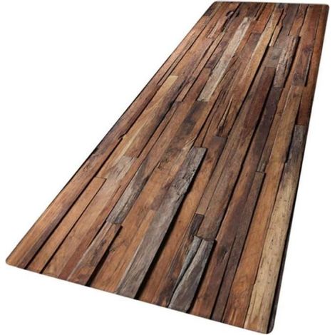 Tapis de sol antidérapant, grand et rayé, pour salon, chambre, couloir, cuisine - 60x180cm (1/2)
