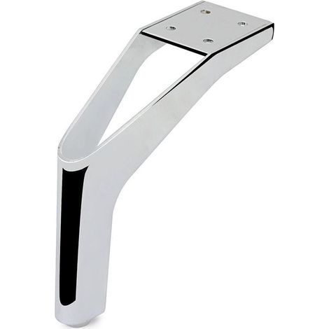 Q&Q pata metálica ardyne h155 acabado cromo , La Pata Metálica Ardyne H155 es una pata de mueble o sofá de metal con una altura de 155 mm, ideal para dar sop (1/2)