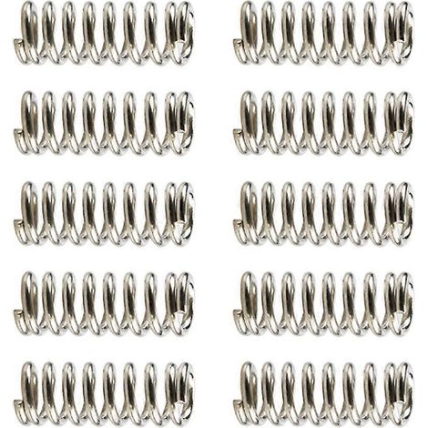10 ressorts d'alimentation pour imprimante 3D Wadeplaqués nickel1,2 mm (1/5)