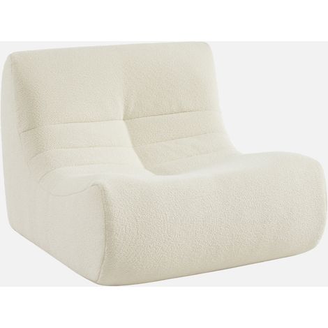 Modulo per divano modulare senza braccioli in bouclé