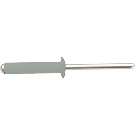 500 Rivets Aveugles Tête Ronde GORIVET ALX TRS 3.2 x 8 mm - Aluminium/Acier RAL 7035 - D-Work (1/4)